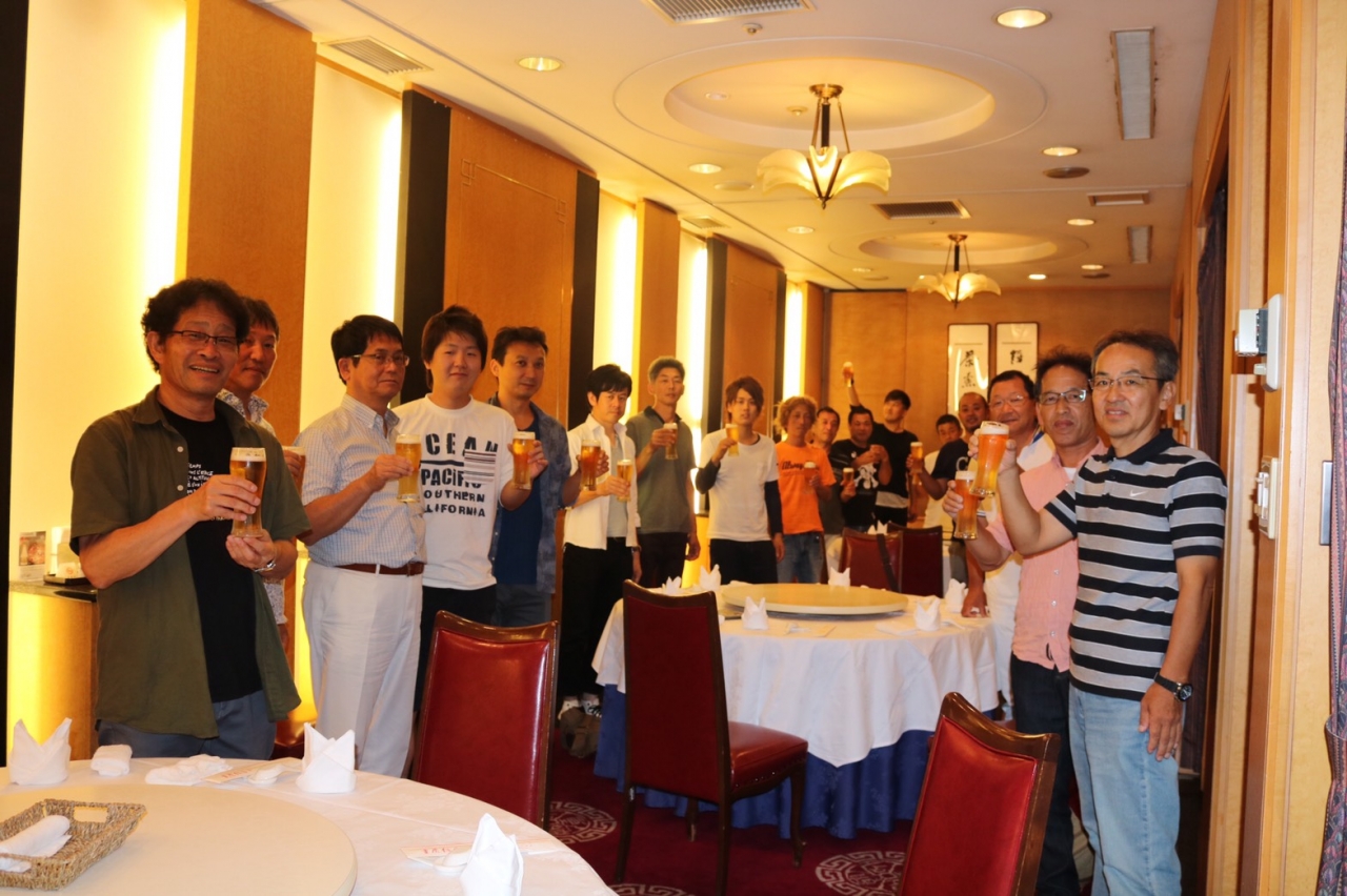 名古屋の夜 乾杯